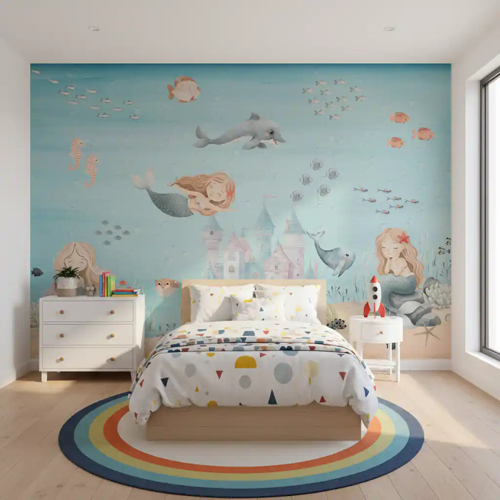 Deep Sea Mermaid Haven Wall Mural