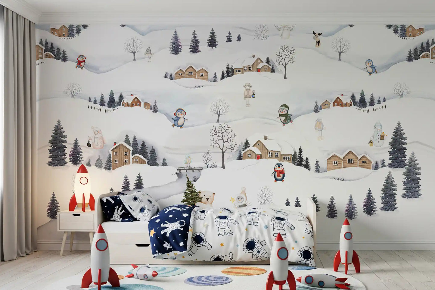 Arctic Village Playtime Wall Mural