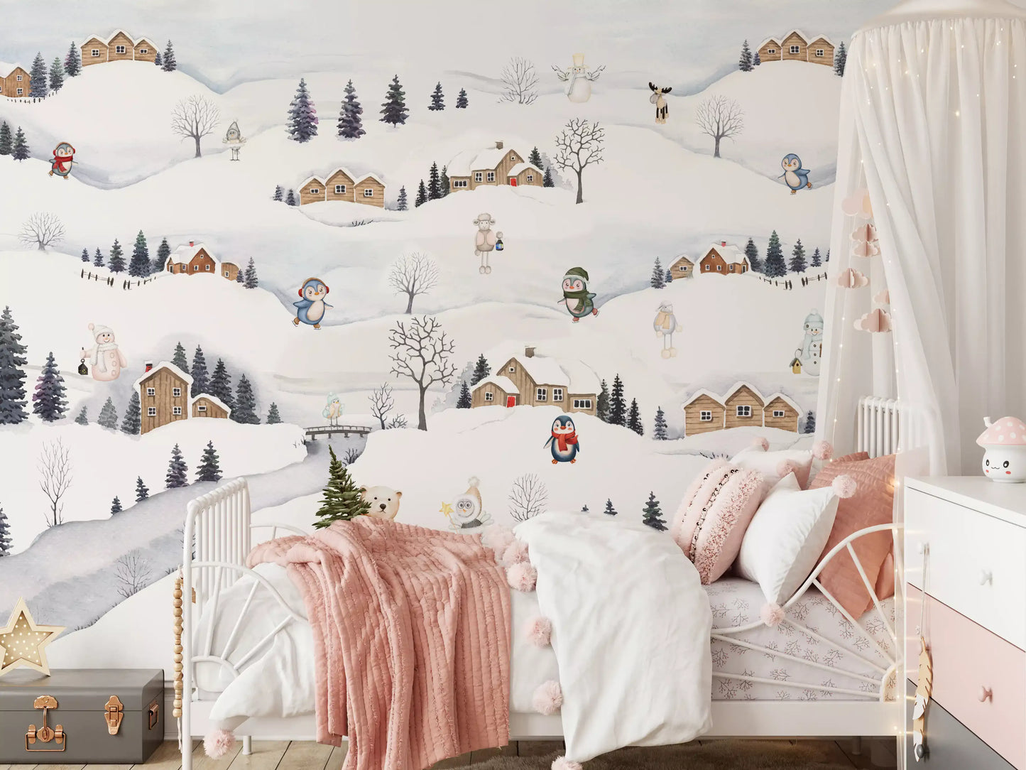 Arctic Village Playtime Wall Mural