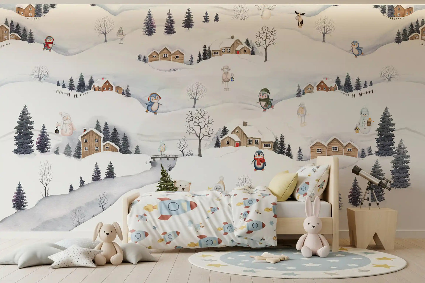 Arctic Village Playtime Wall Mural