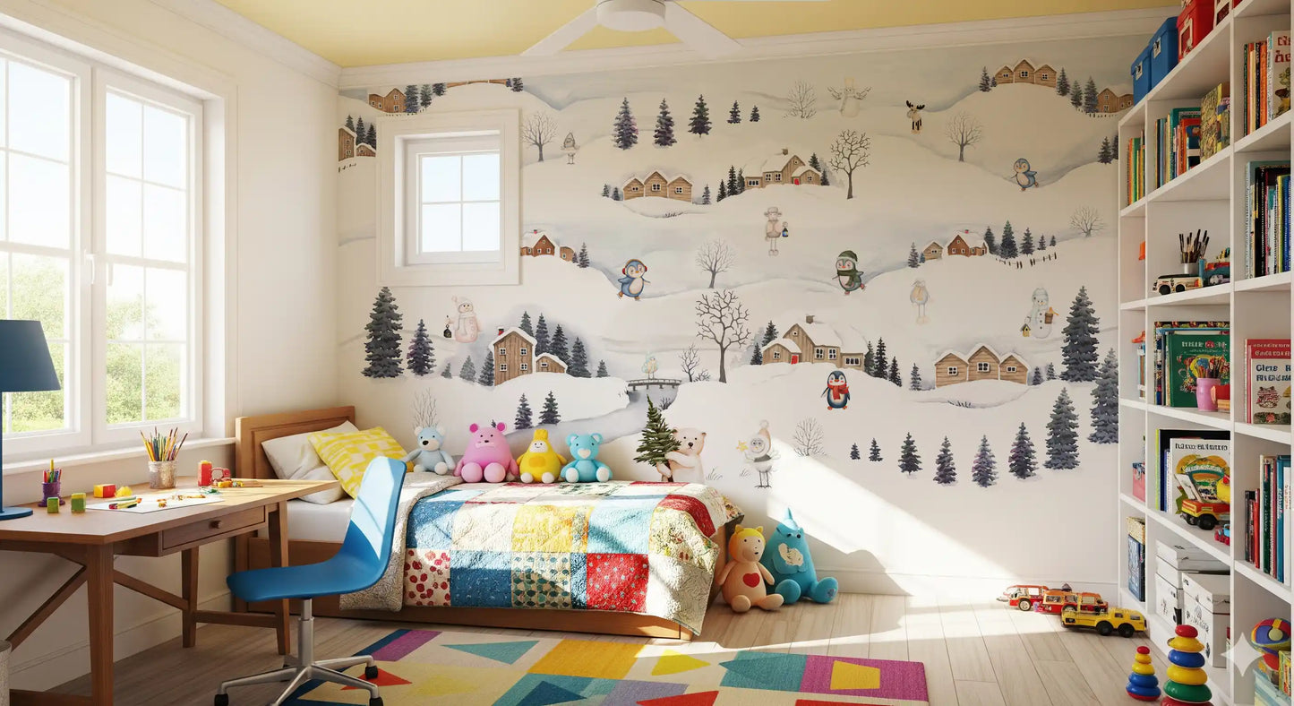 Arctic Village Playtime Wall Mural