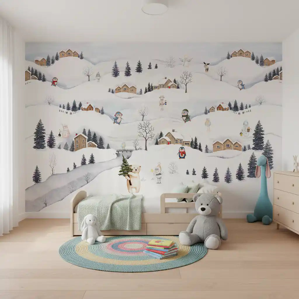 Arctic Village Playtime Wall Mural