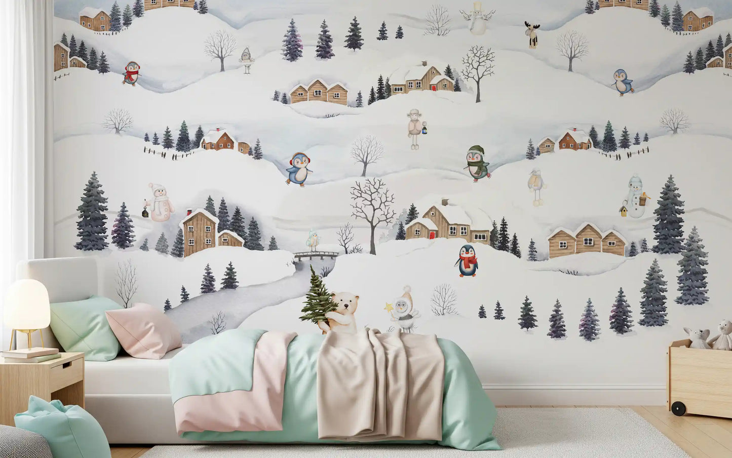 Arctic Village Playtime Wall Mural