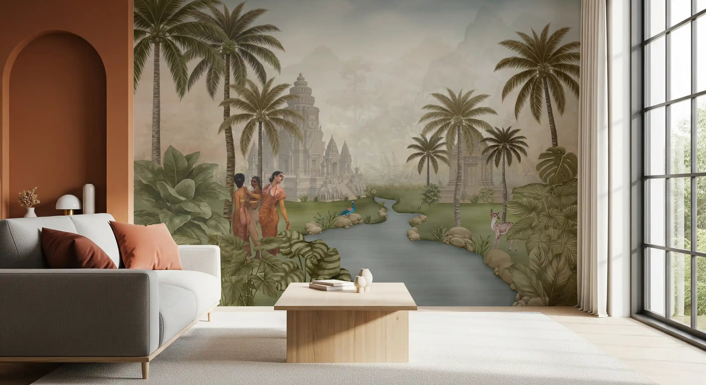 Eastern Serenity Grove Wall Mural