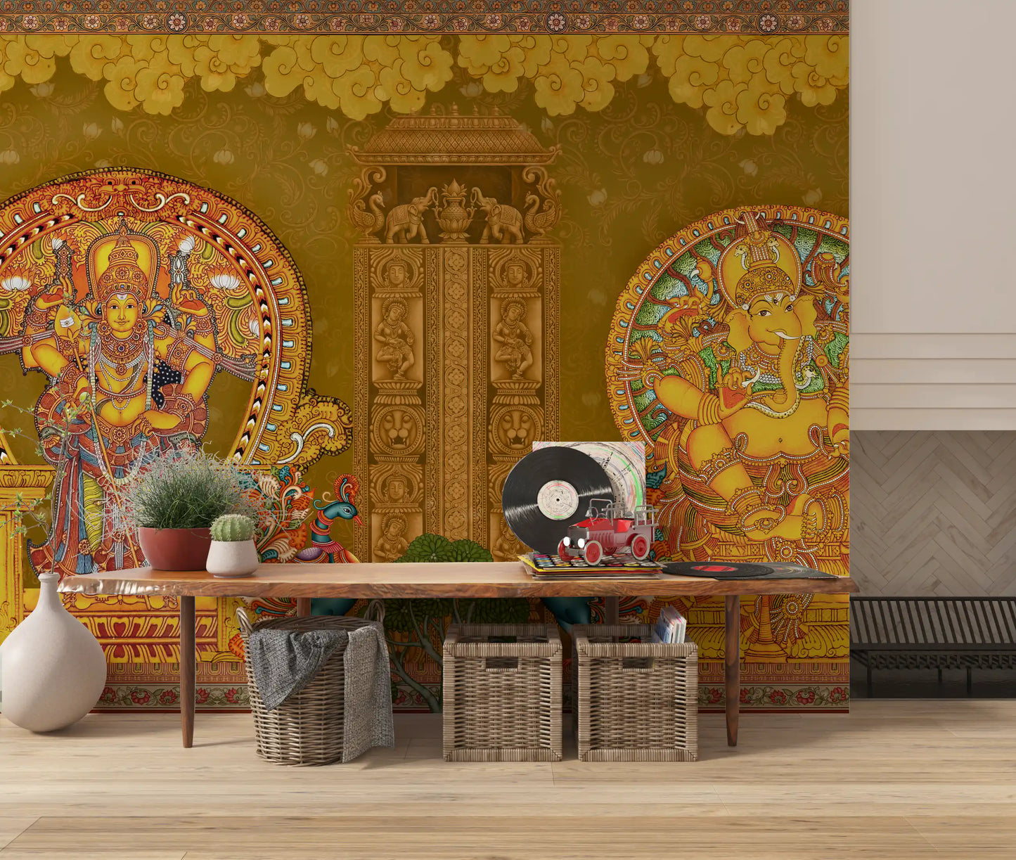 Kerala Mural Deities Wall Mural
