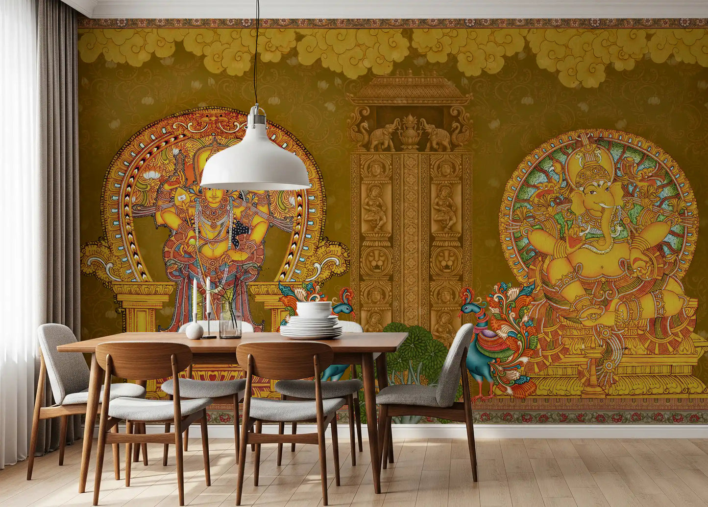 Kerala Mural Deities Wall Mural