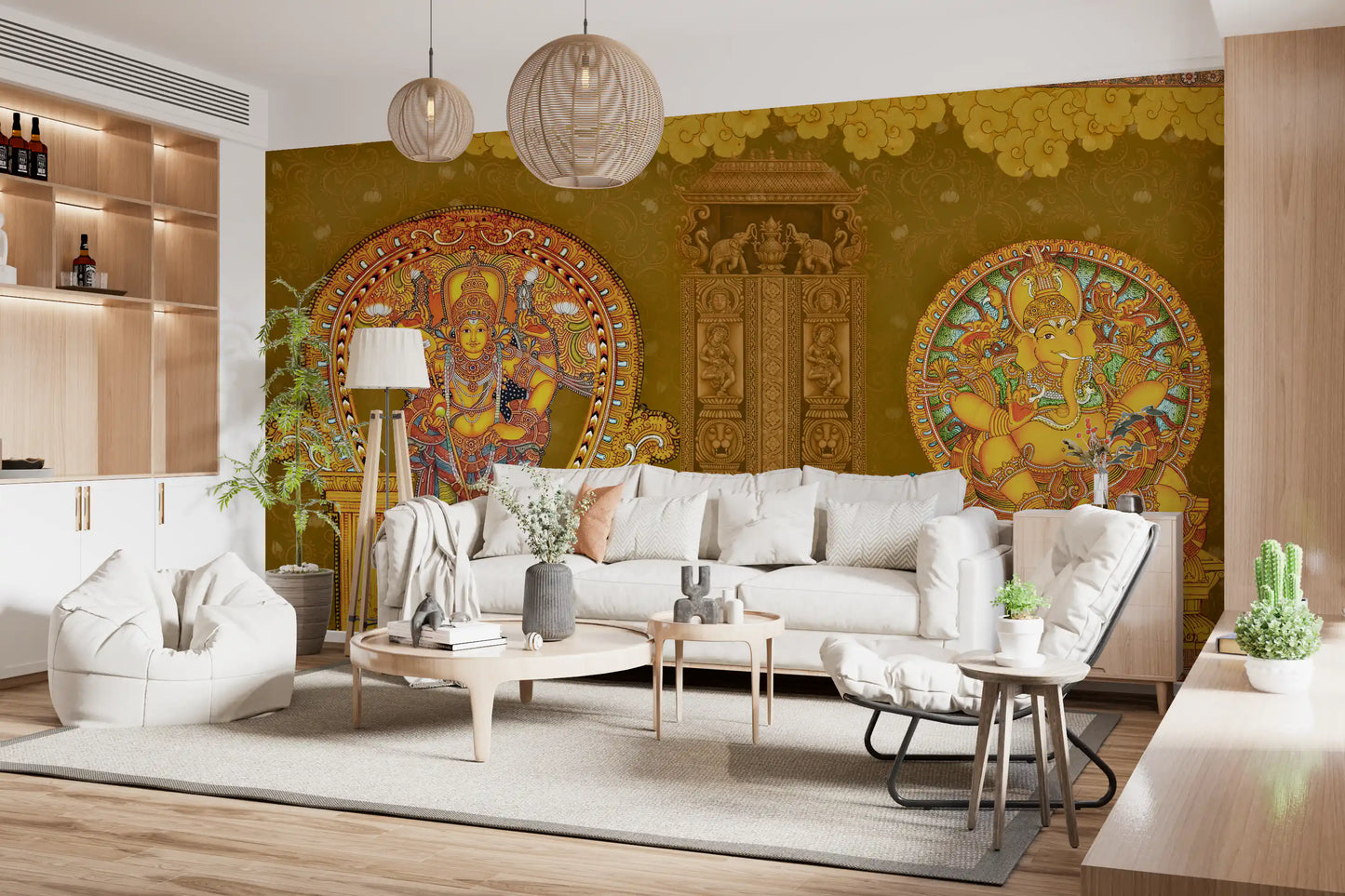 Kerala Mural Deities Wall Mural