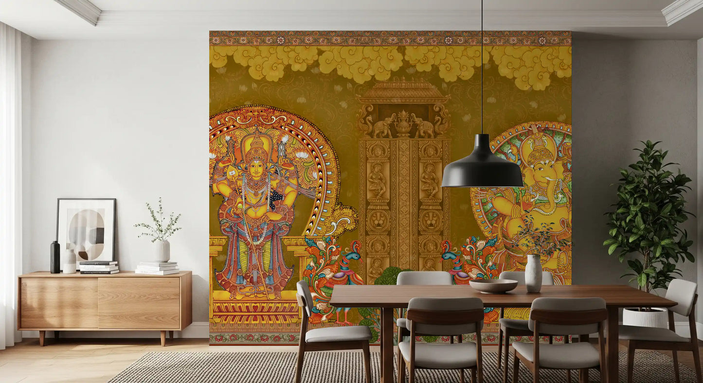 Kerala Mural Deities Wall Mural