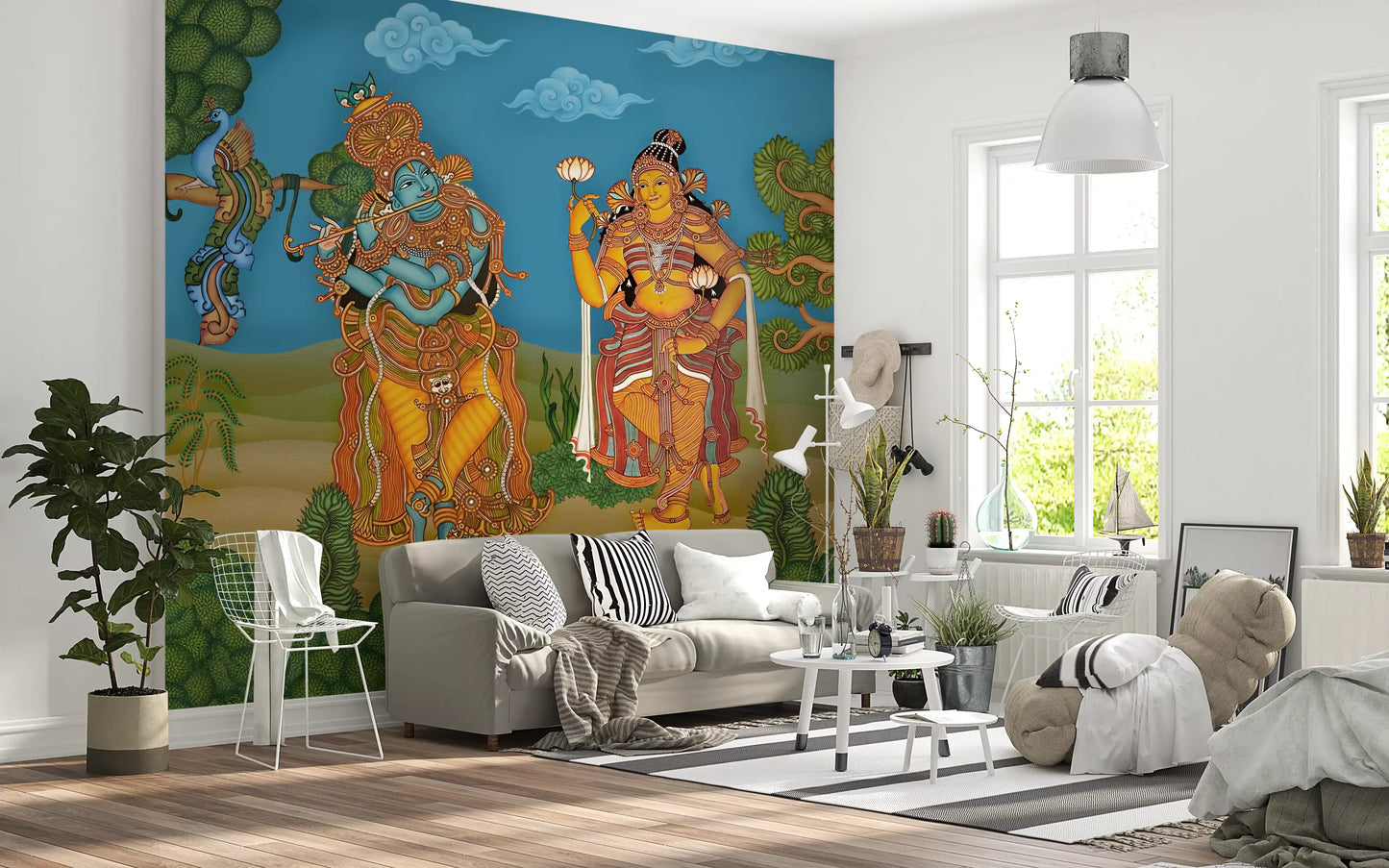 Divine Melody & Lotus Bloom Wall Mural