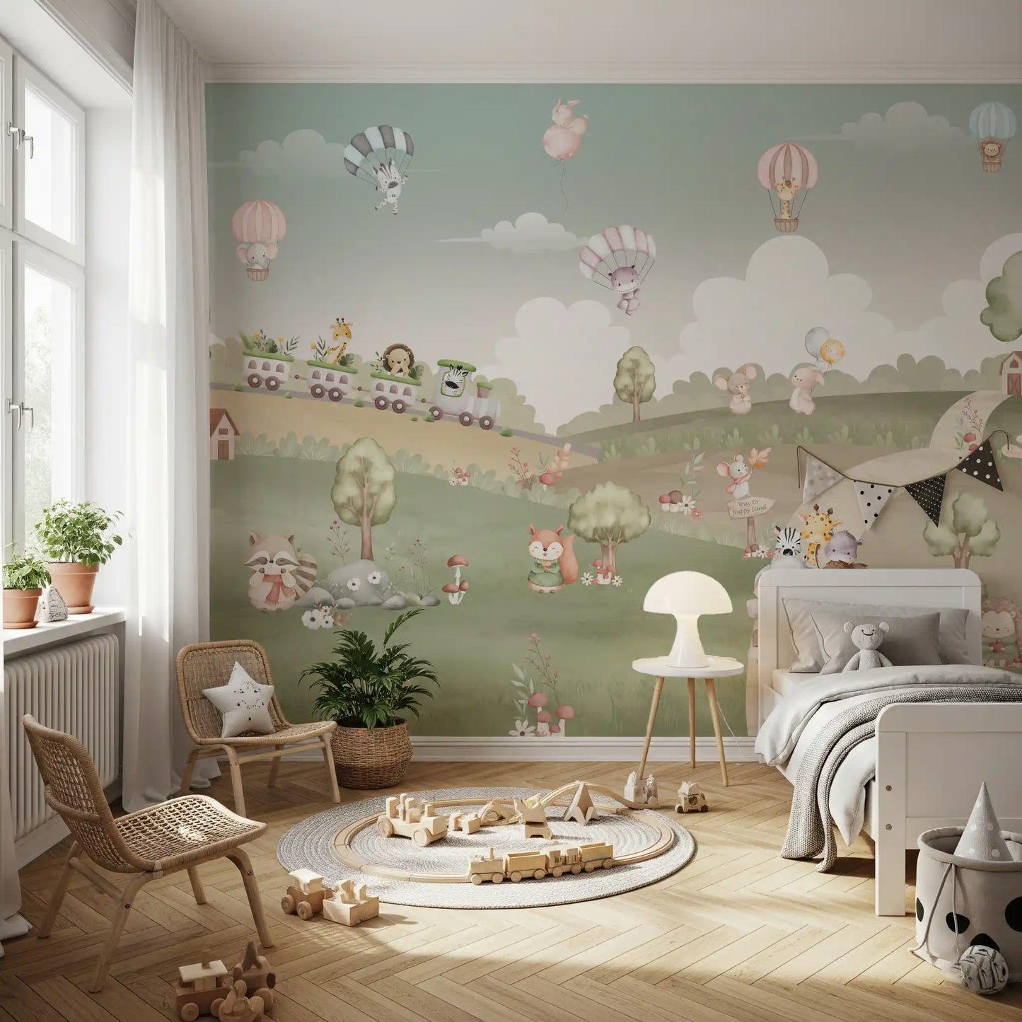 Whimsical Woodland Adventure Wall Mural