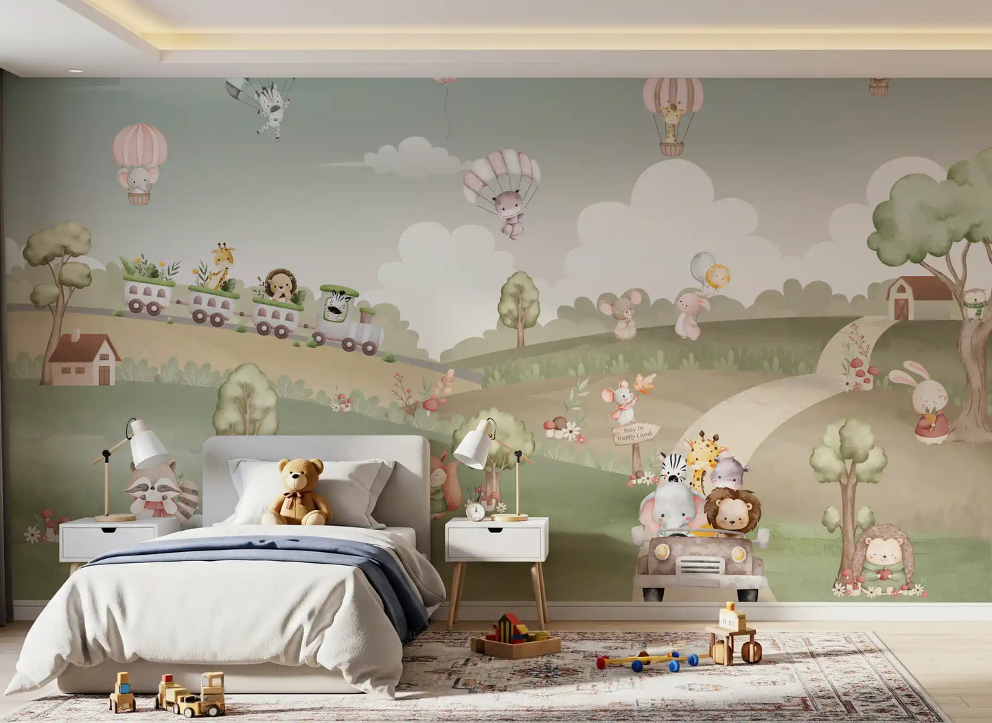 Whimsical Woodland Adventure Wall Mural
