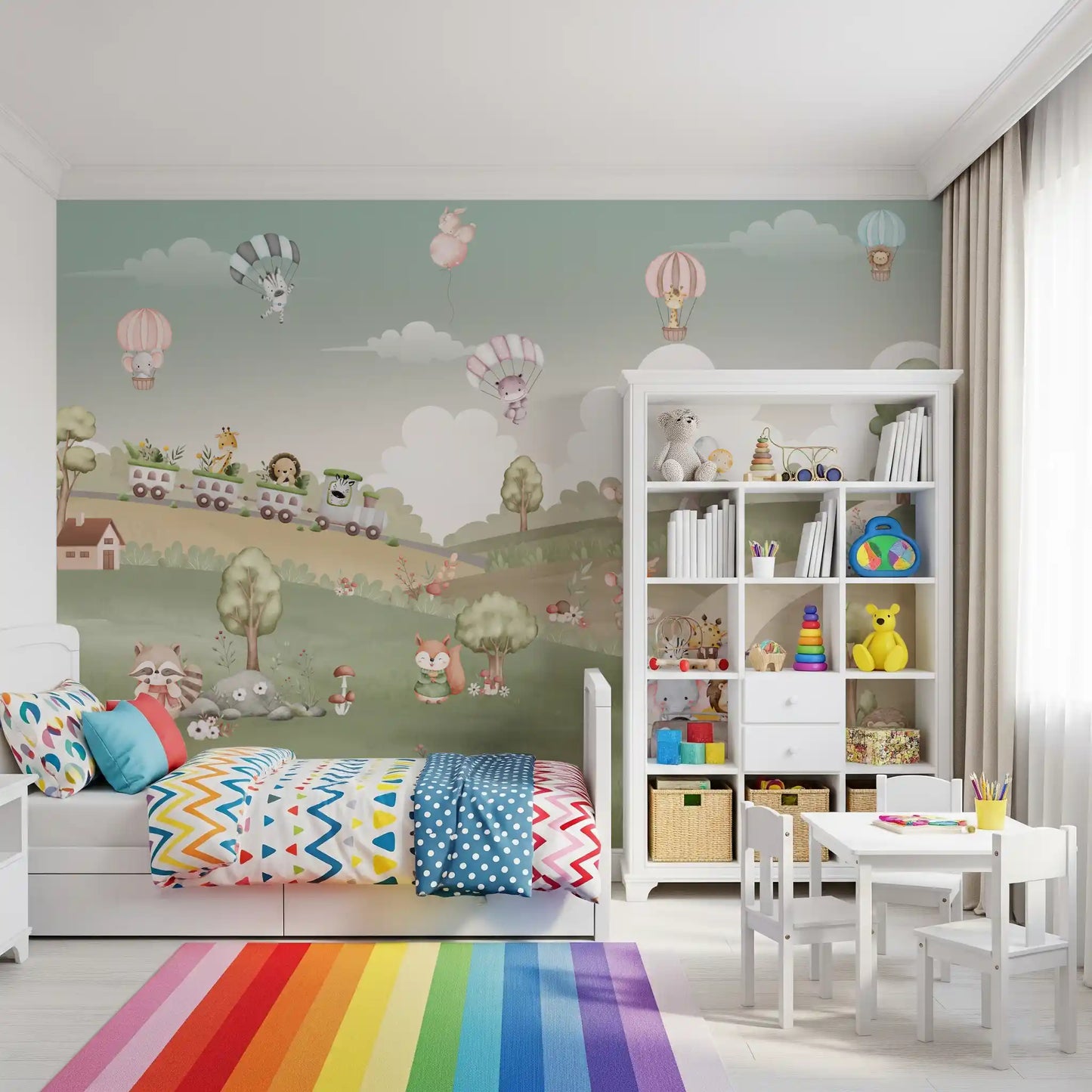 Whimsical Woodland Adventure Wall Mural