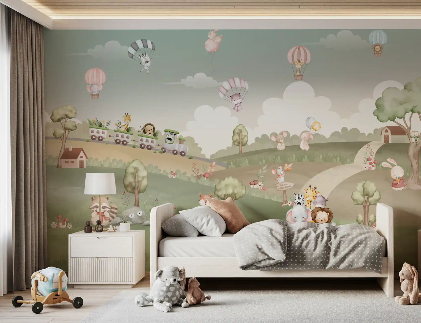 Whimsical Woodland Adventure Wall Mural