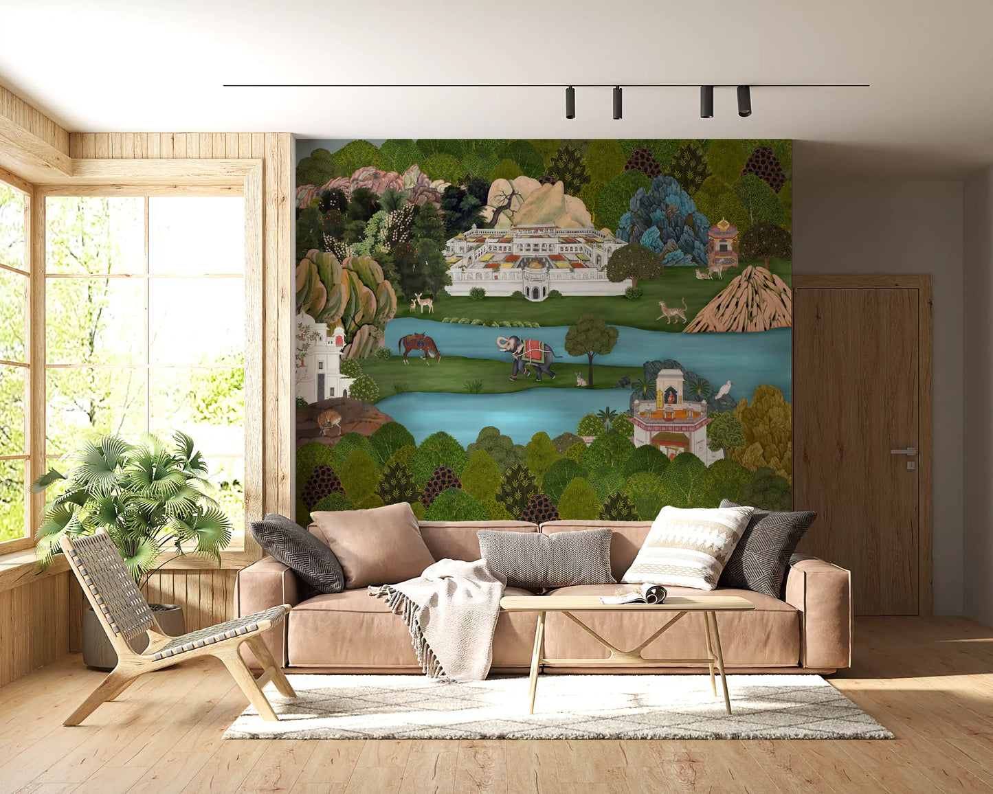 Mughal Oasis Landscape Wall Mural