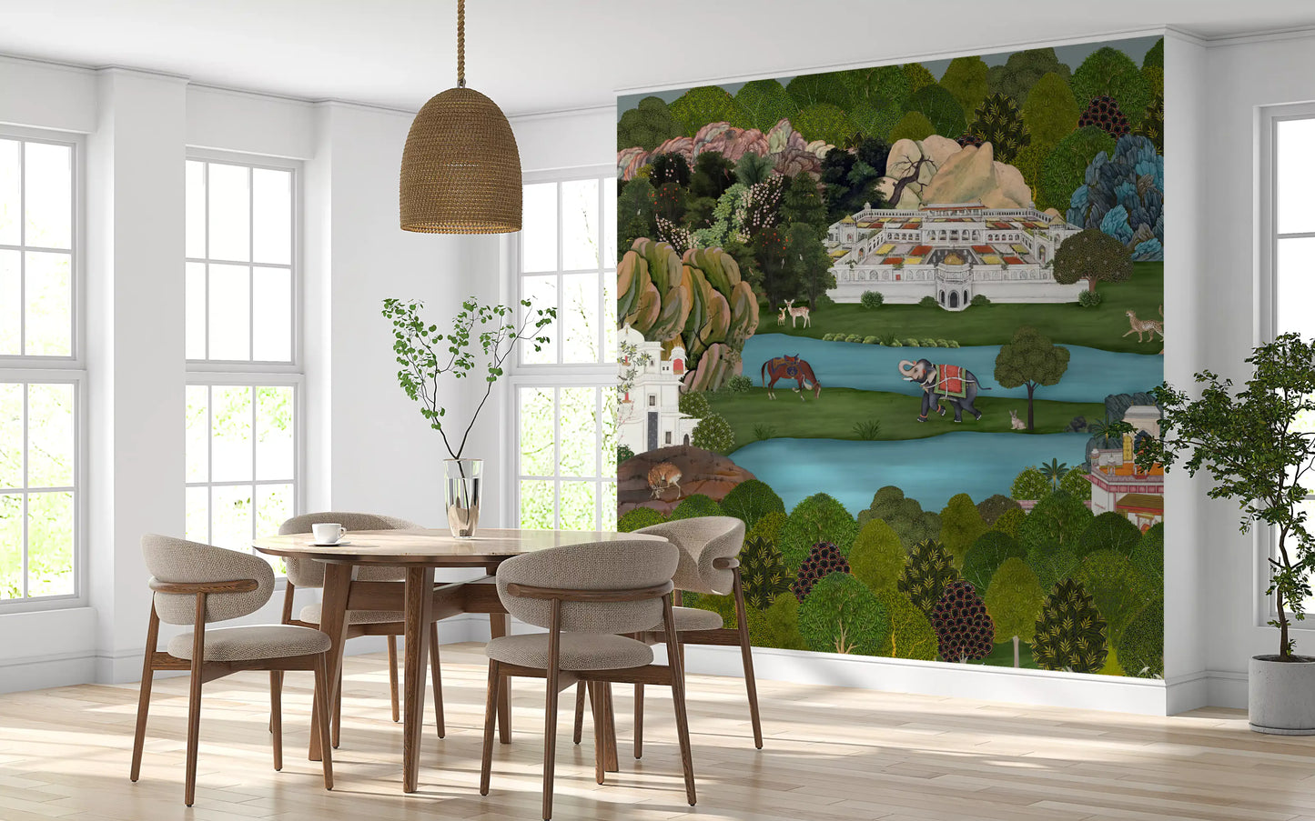 Mughal Oasis Landscape Wall Mural