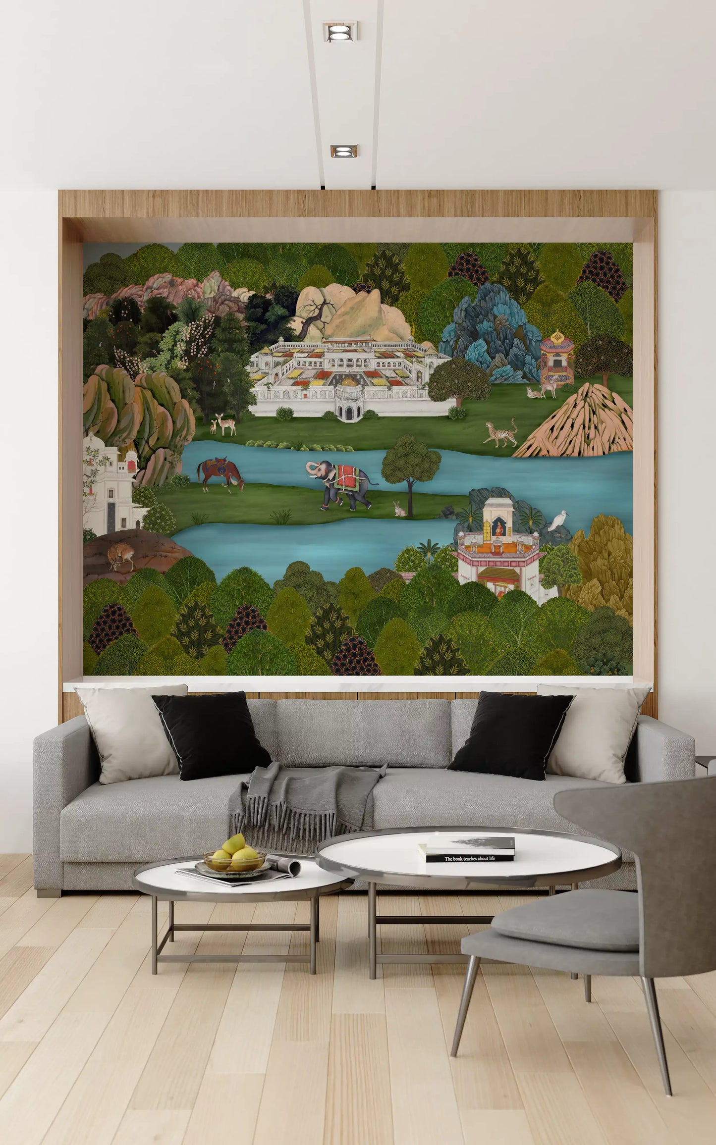 Mughal Oasis Landscape Wall Mural