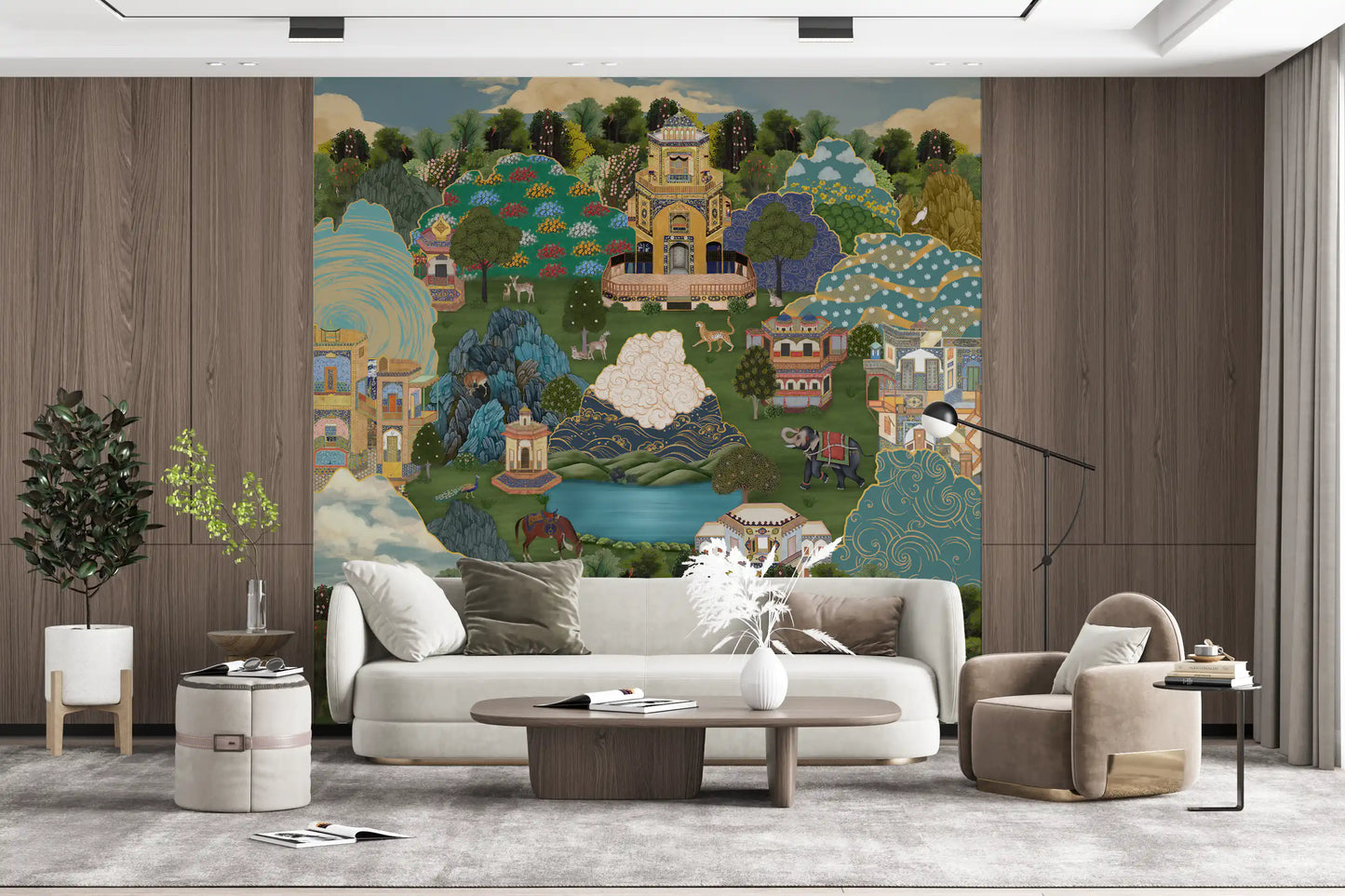 Royal Gardens of Mystical Lands Wall Mural
