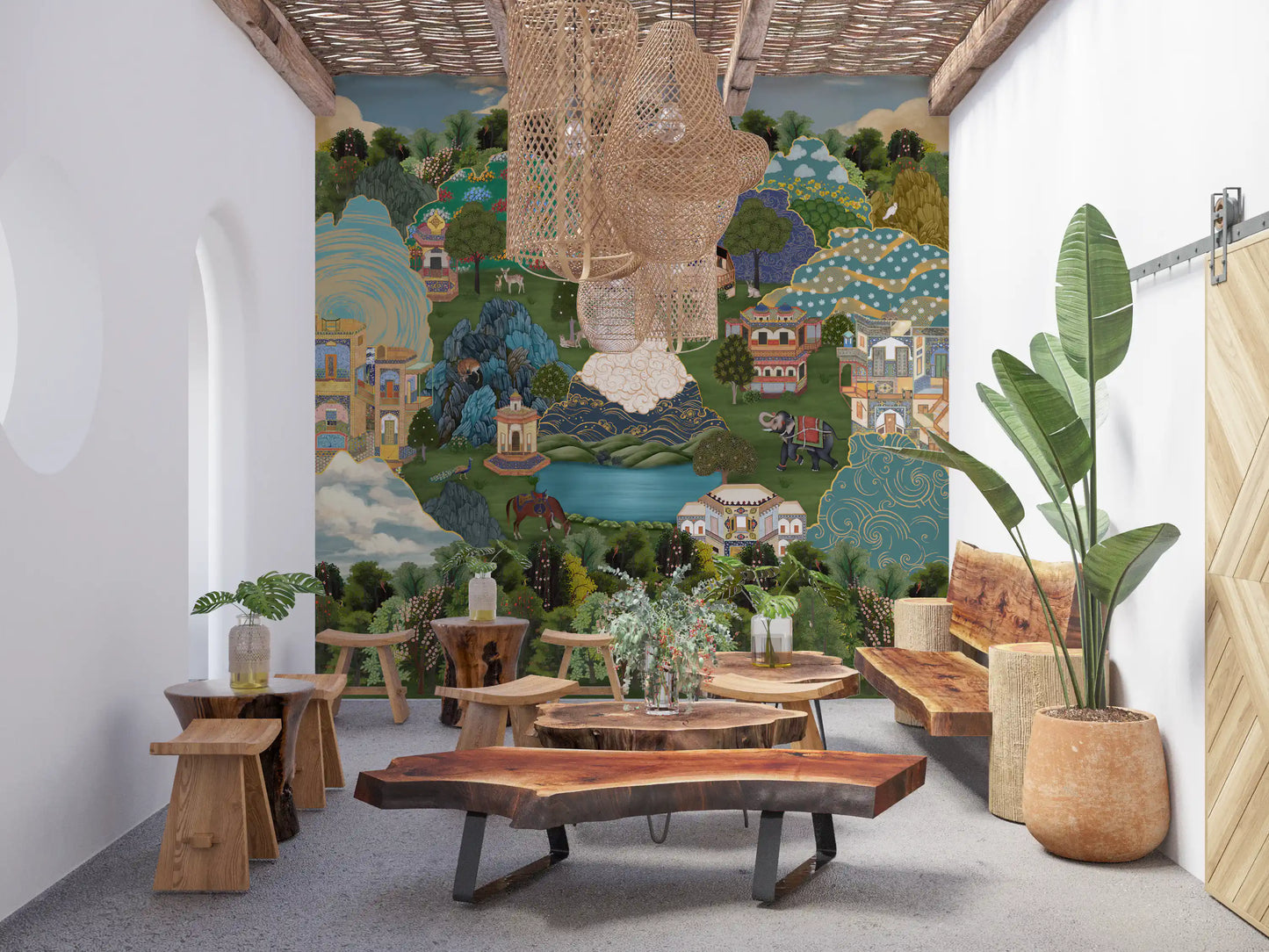 Royal Gardens of Mystical Lands Wall Mural