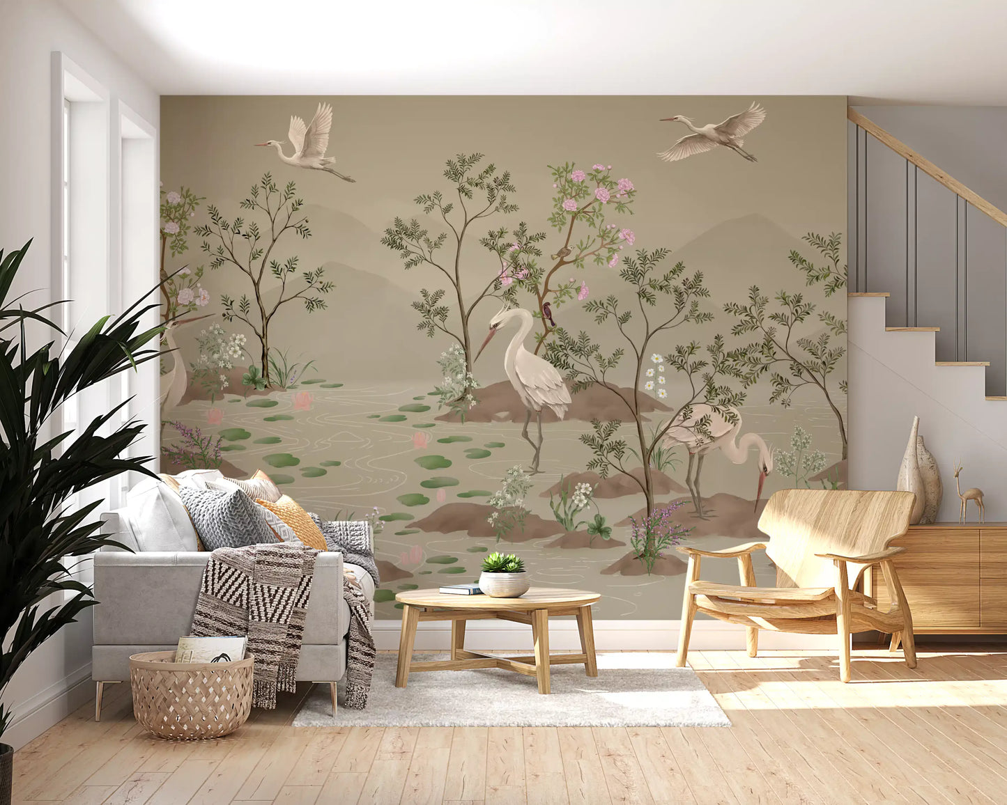 Ethereal Water Bloom Wall Mural