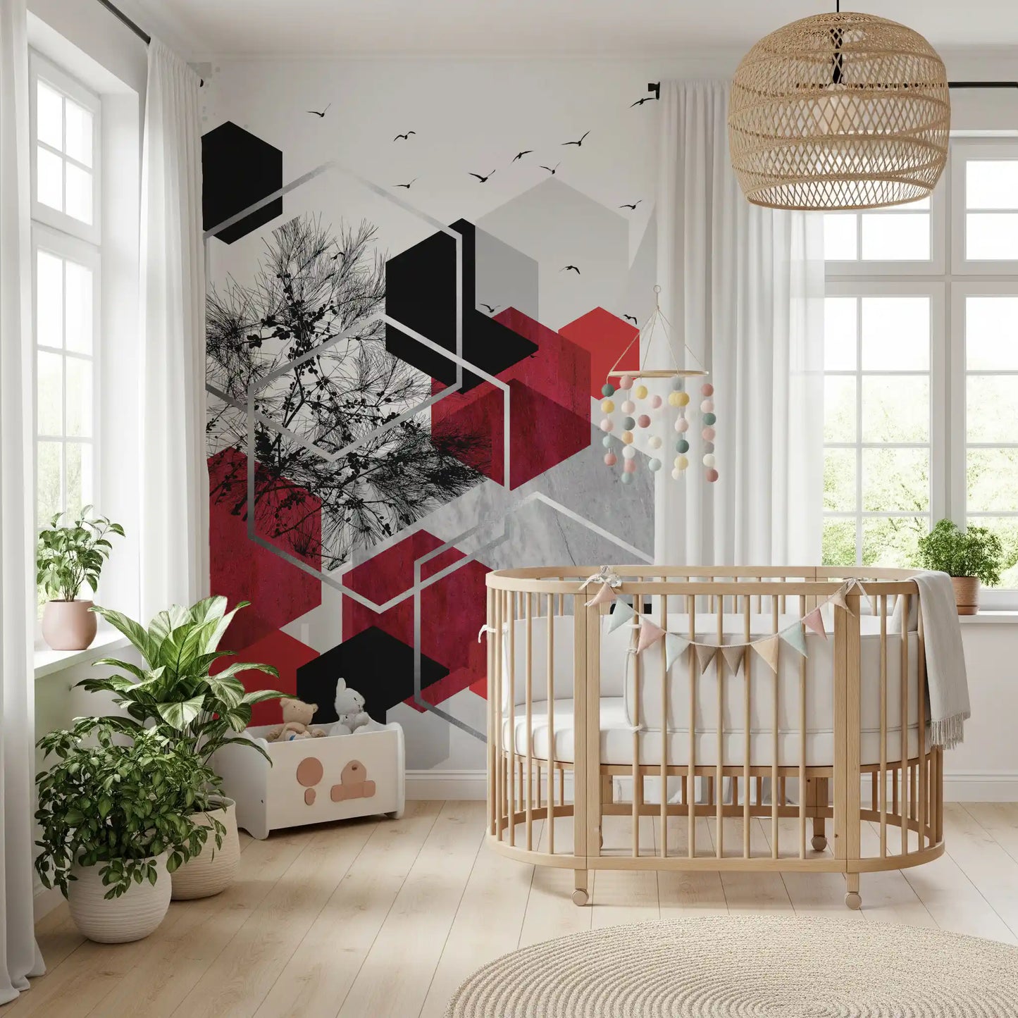 Urban Nature Contrast Wall Mural