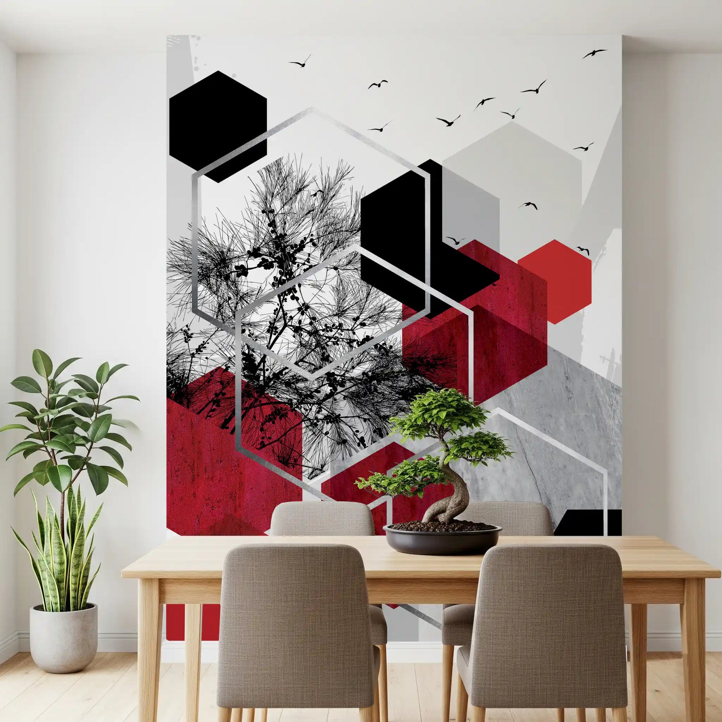 Urban Nature Contrast Wall Mural