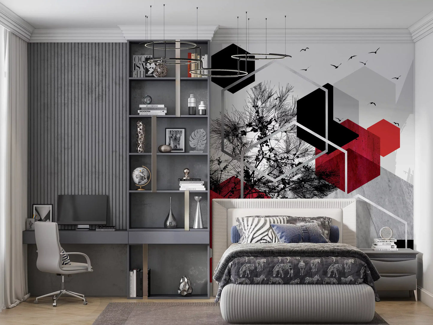 Urban Nature Contrast Wall Mural