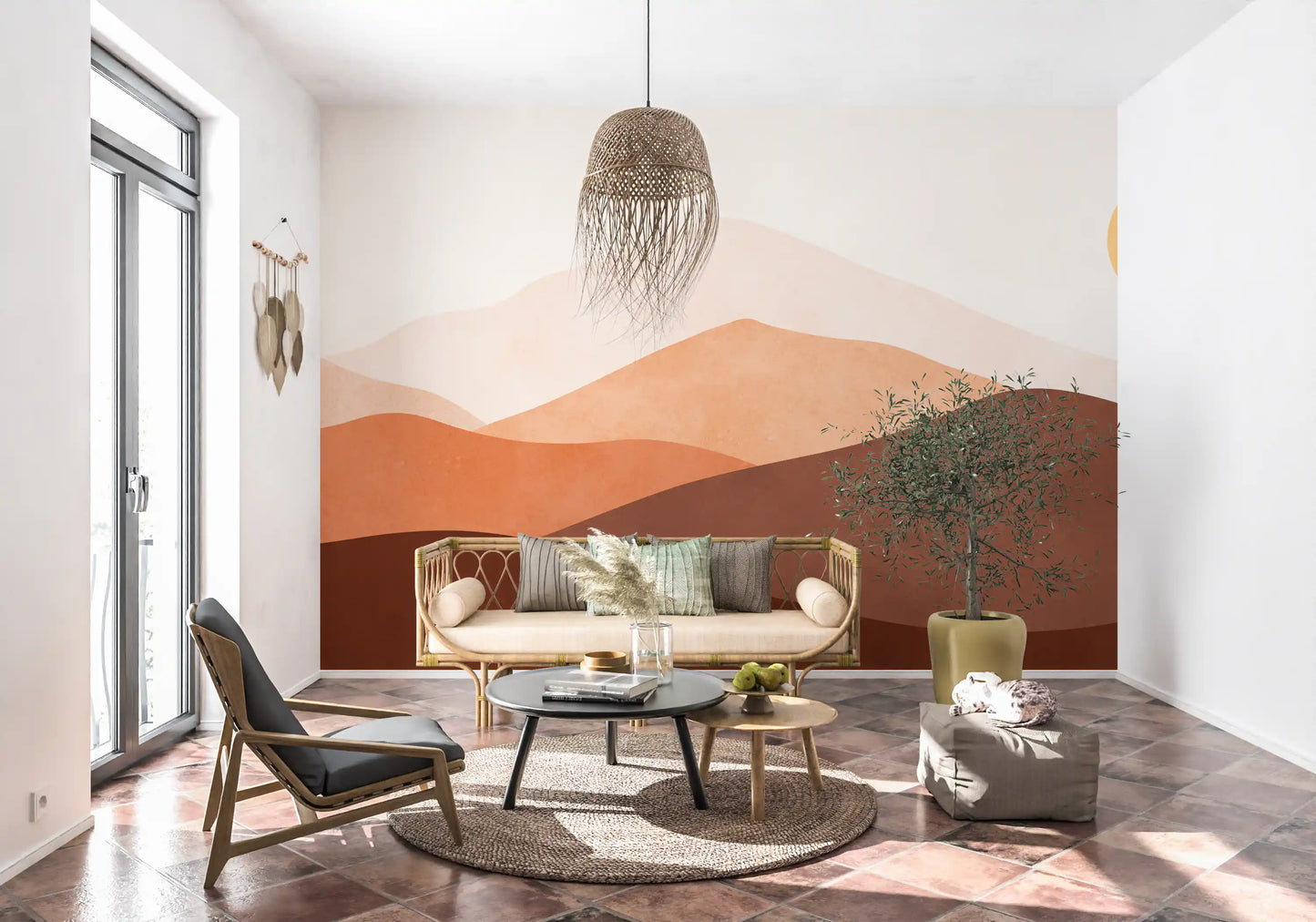 Desert Horizon Hues Wall Mural