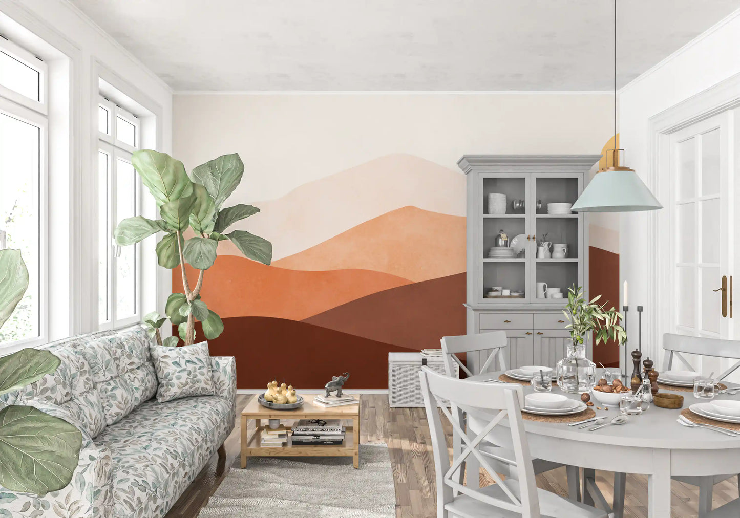 Desert Horizon Hues Wall Mural