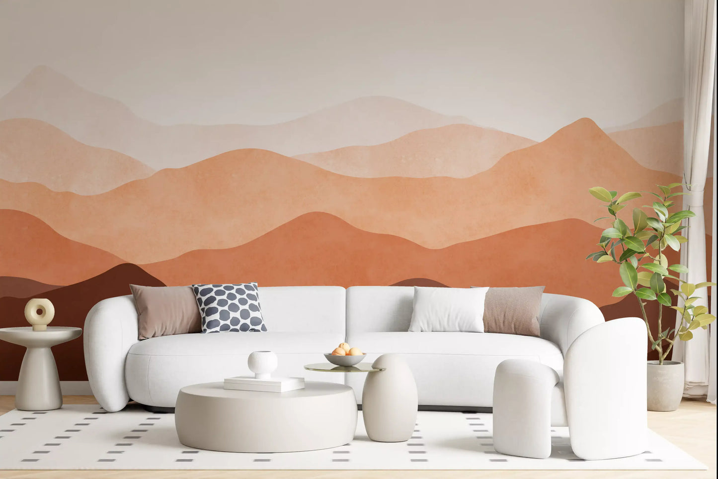 Earthy Ridge Panorama Wall Mural