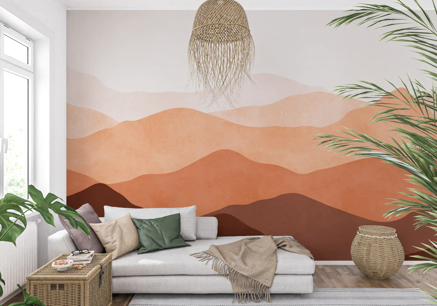 Earthy Ridge Panorama Wall Mural