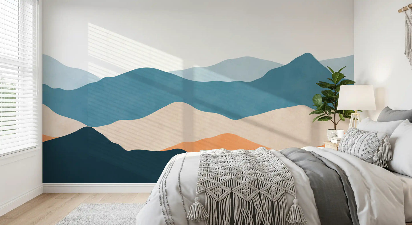 Desert Horizon Layers Wall Mural