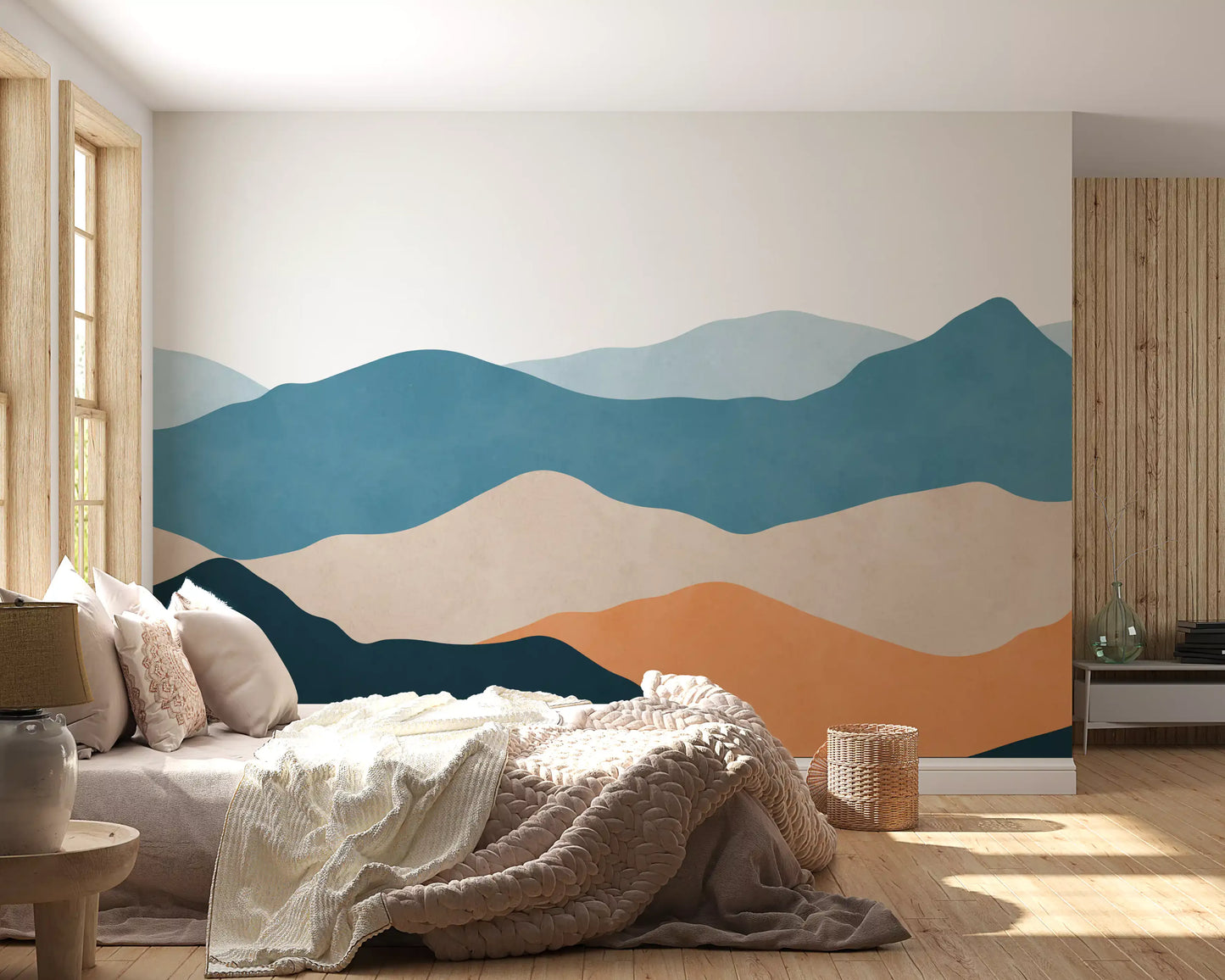 Desert Horizon Layers Wall Mural