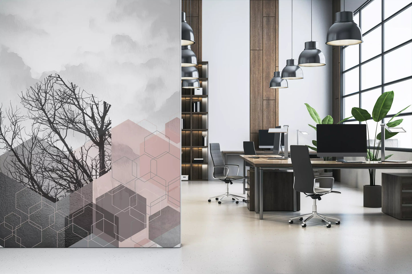 Geometric Serenity 2 Wall Mural