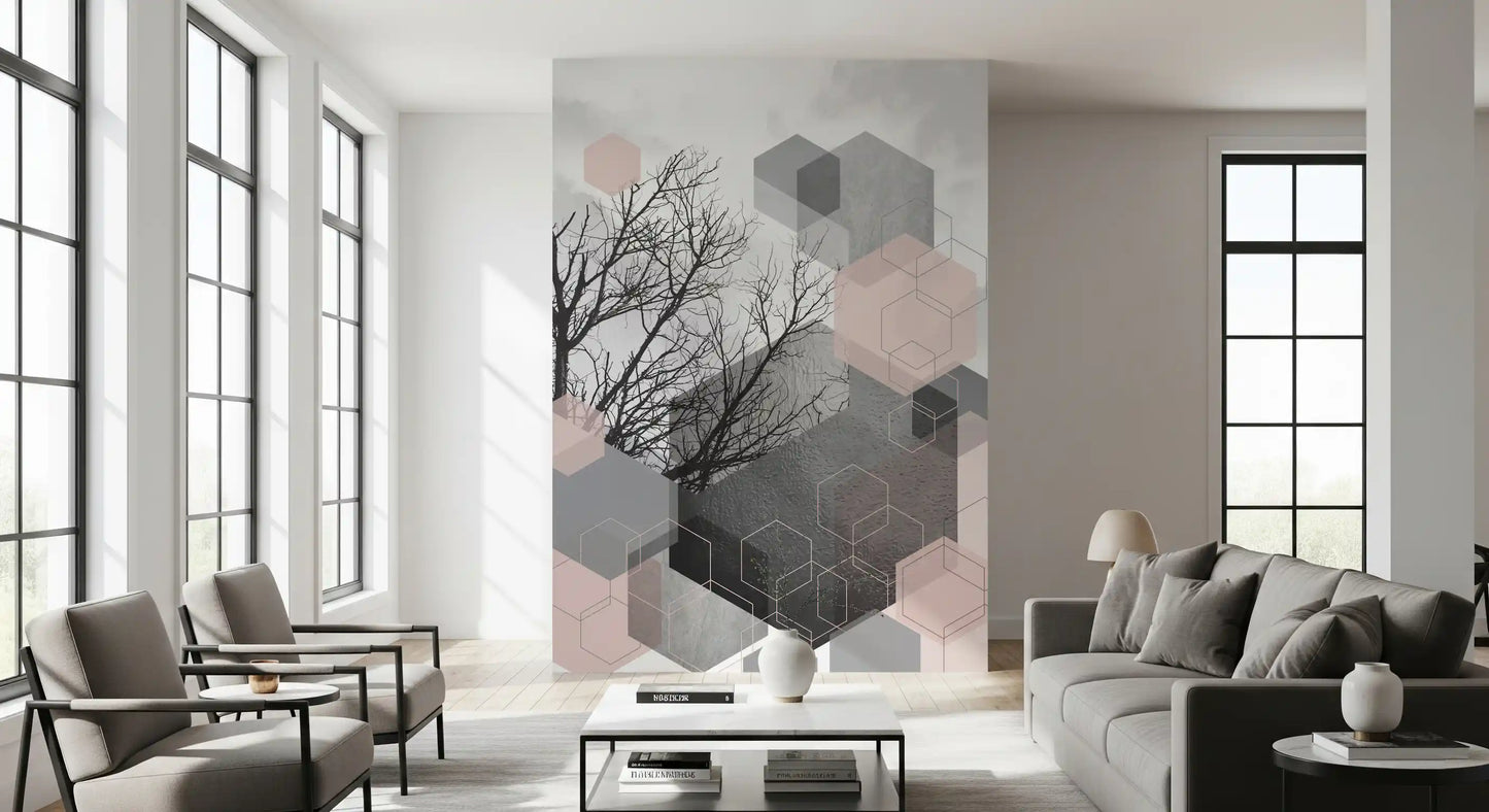 Geometric Serenity Wall Mural