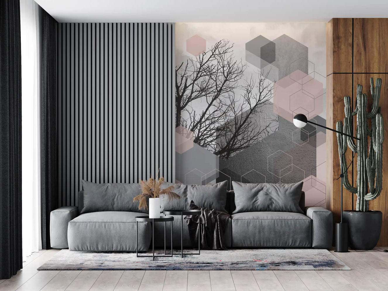 Geometric Serenity Wall Mural