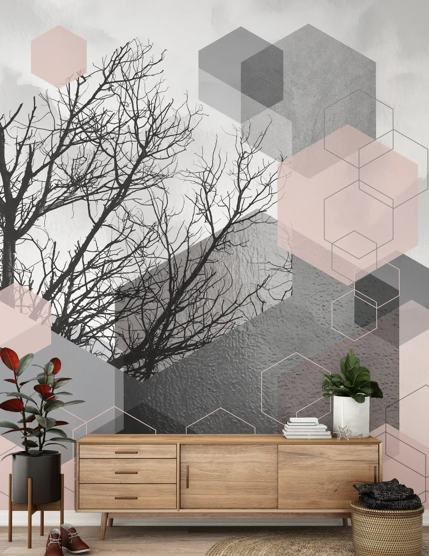 Geometric Serenity Wall Mural