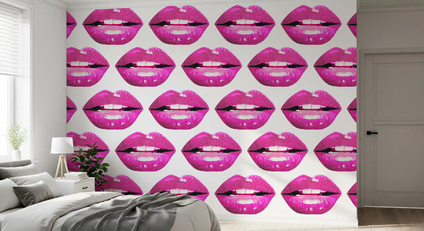 Pink Pout Pop Art Wall Mural