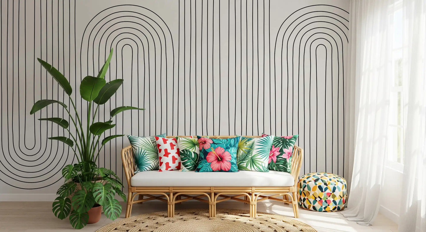 Subtle Arch Rhythm Wall Mural