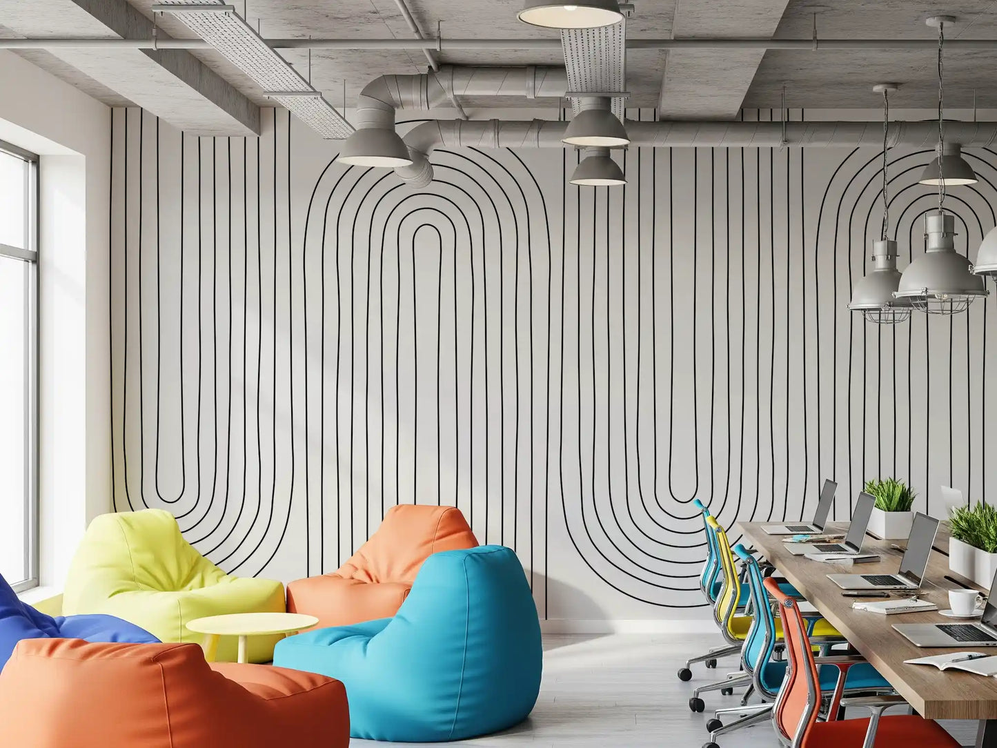 Subtle Arch Rhythm Wall Mural