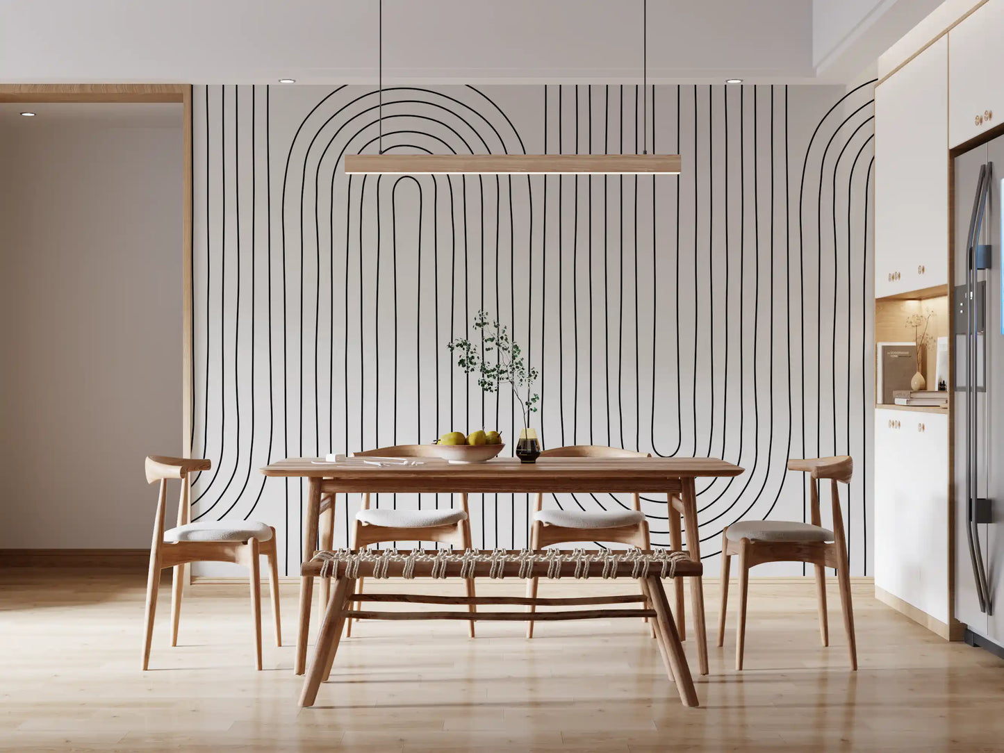 Subtle Arch Rhythm Wall Mural