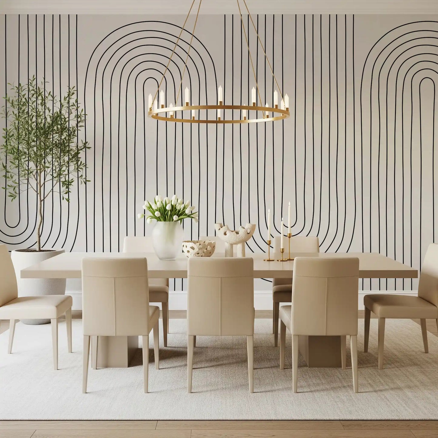 Subtle Arch Rhythm Wall Mural