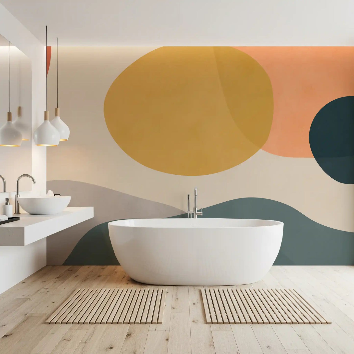 Abstract Earth Forms Wall Mural