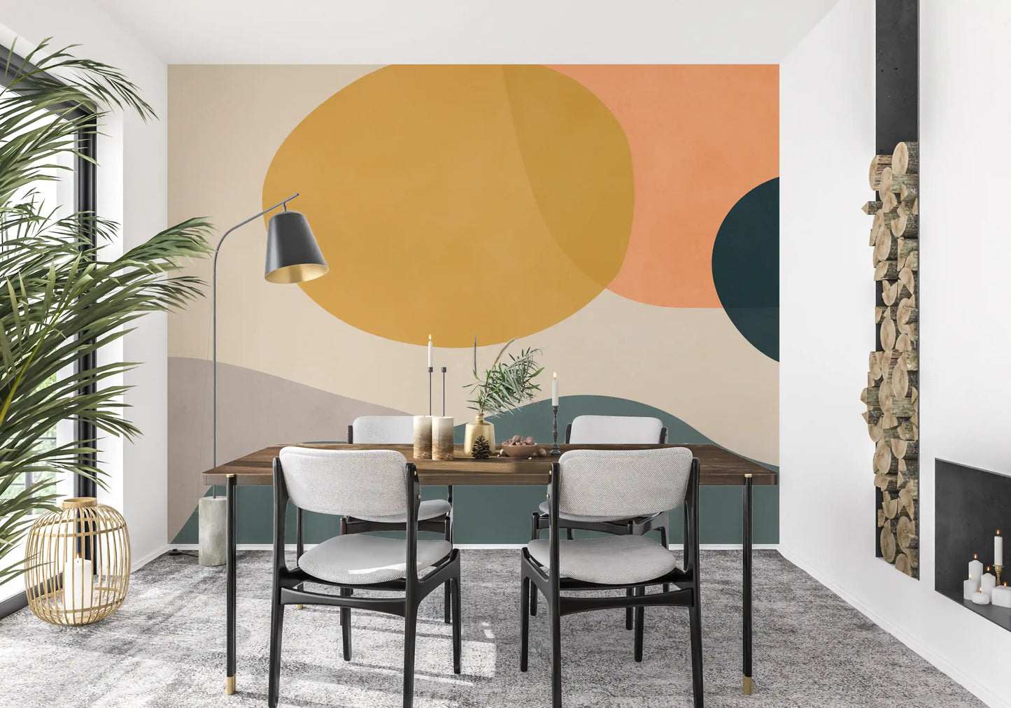 Abstract Earth Forms Wall Mural
