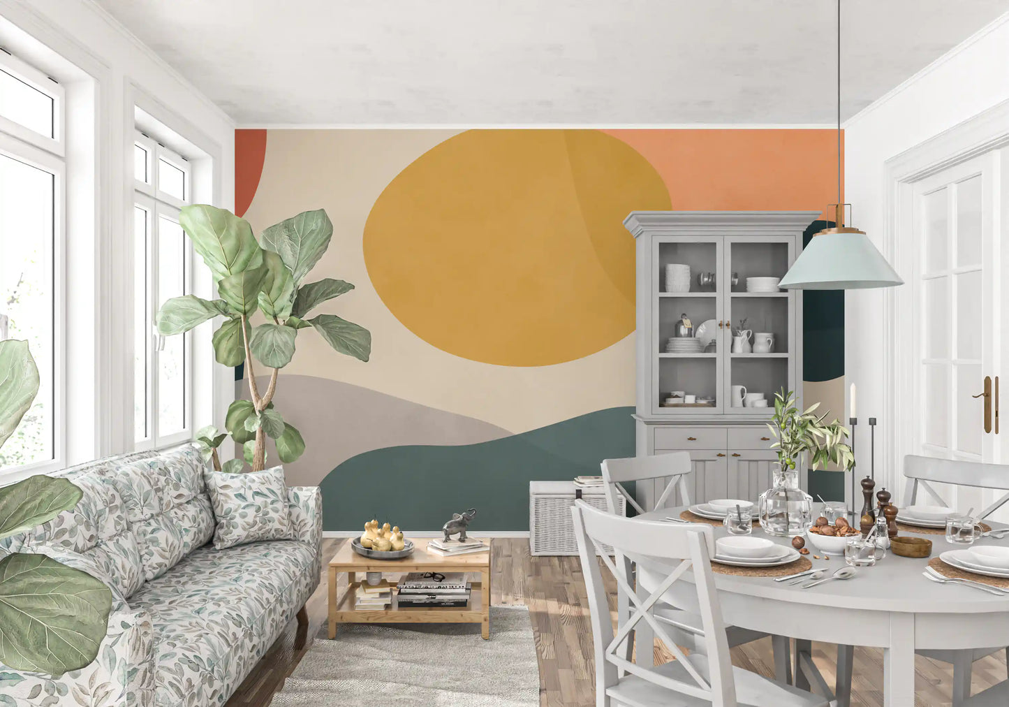 Abstract Earth Forms Wall Mural