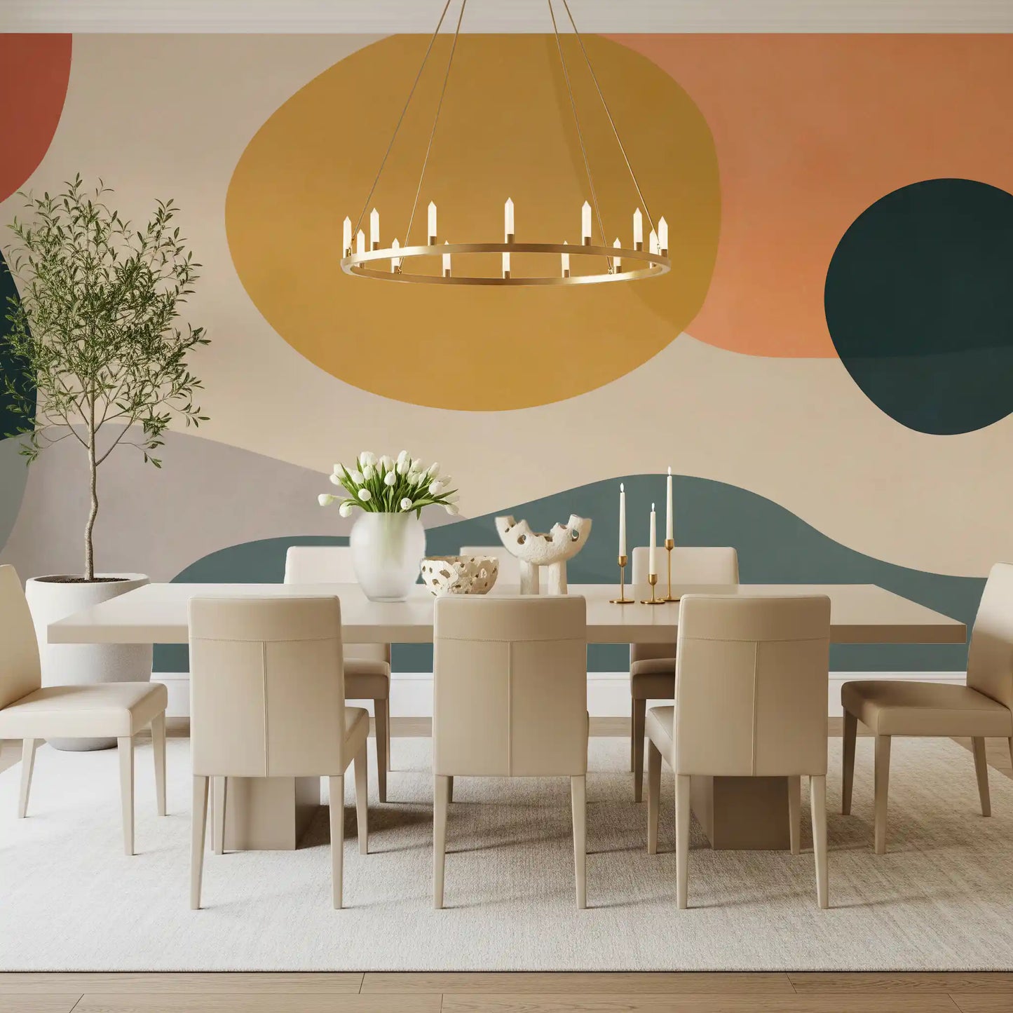 Abstract Earth Forms Wall Mural