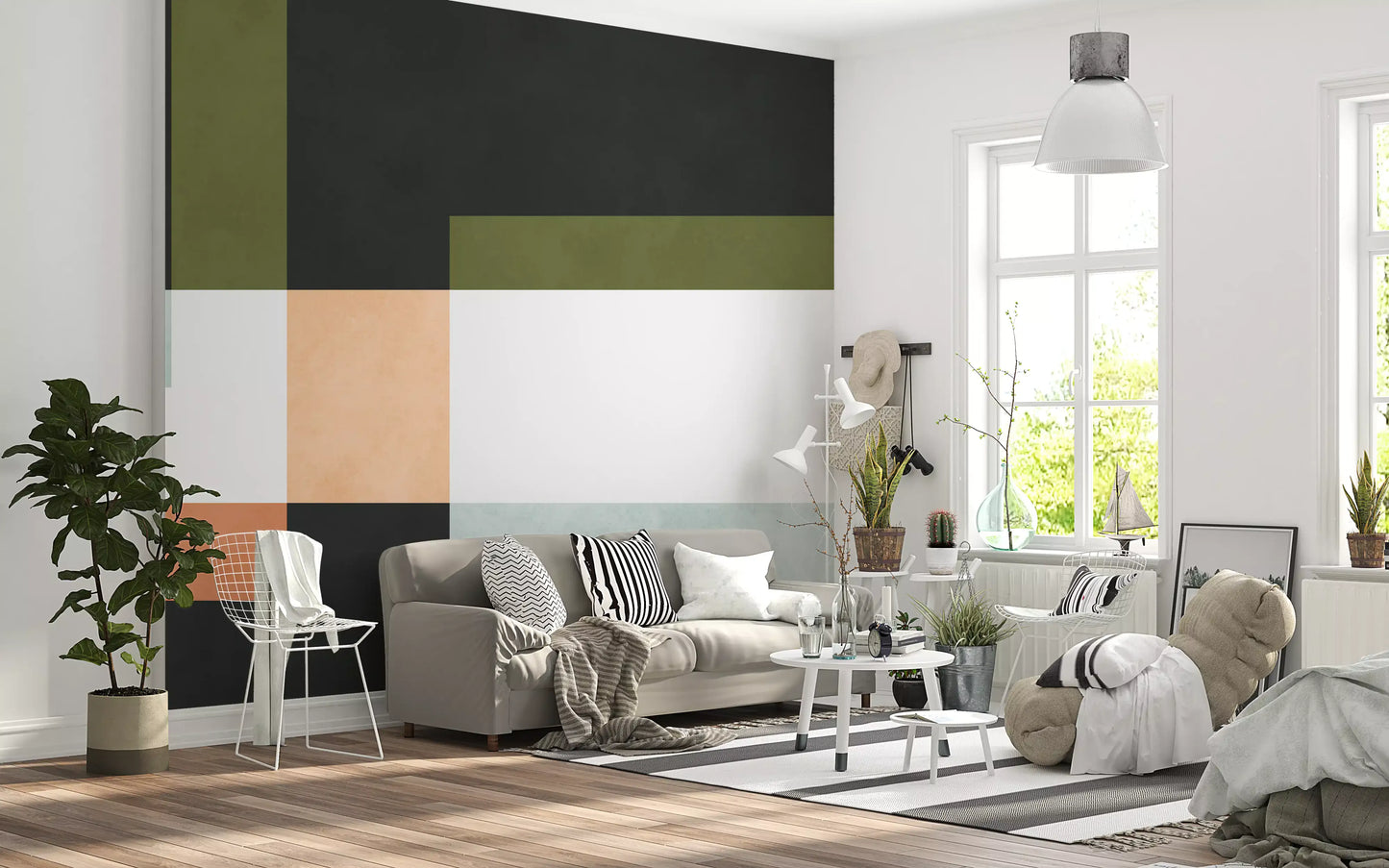 Geometric Layers Wall Mural