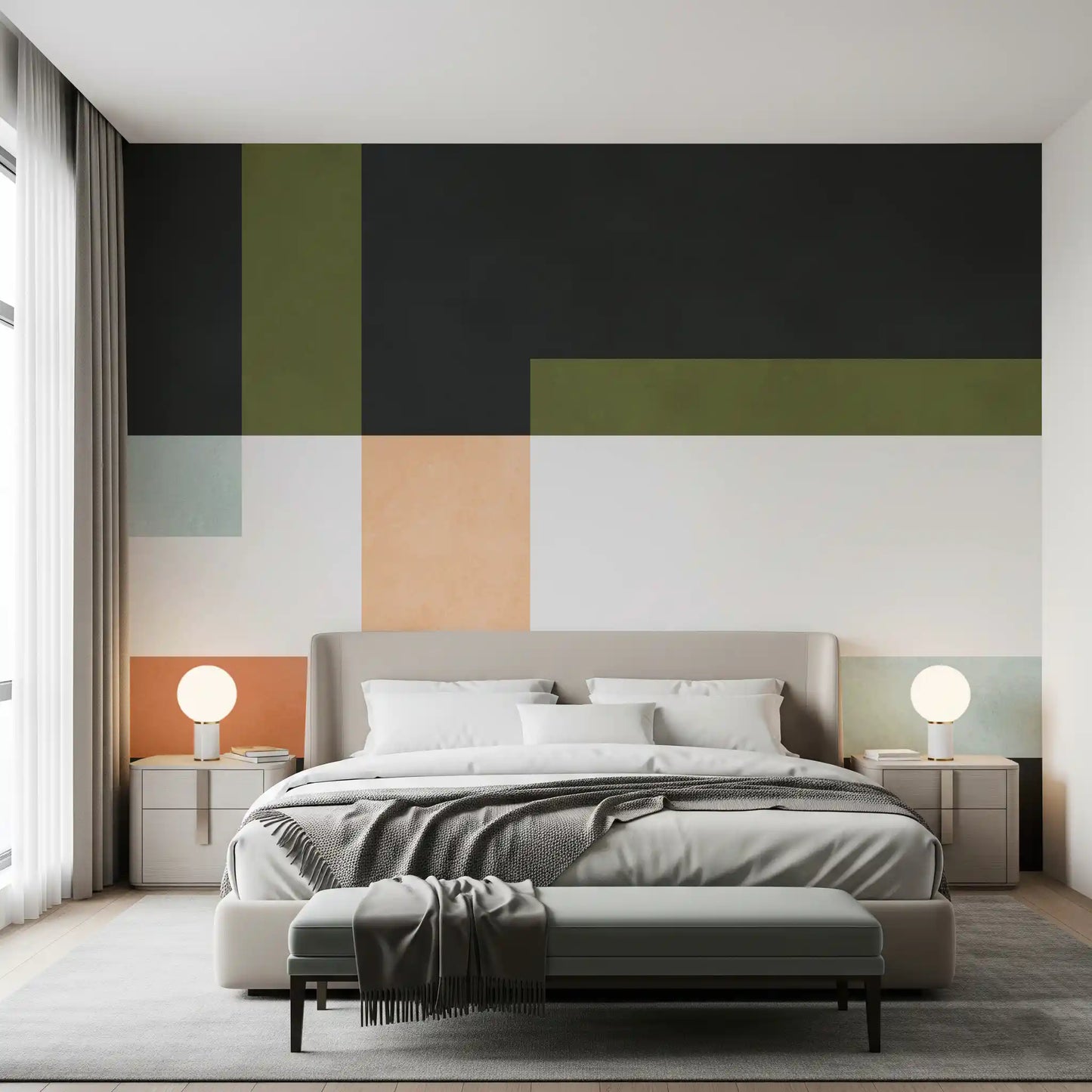 Geometric Layers Wall Mural