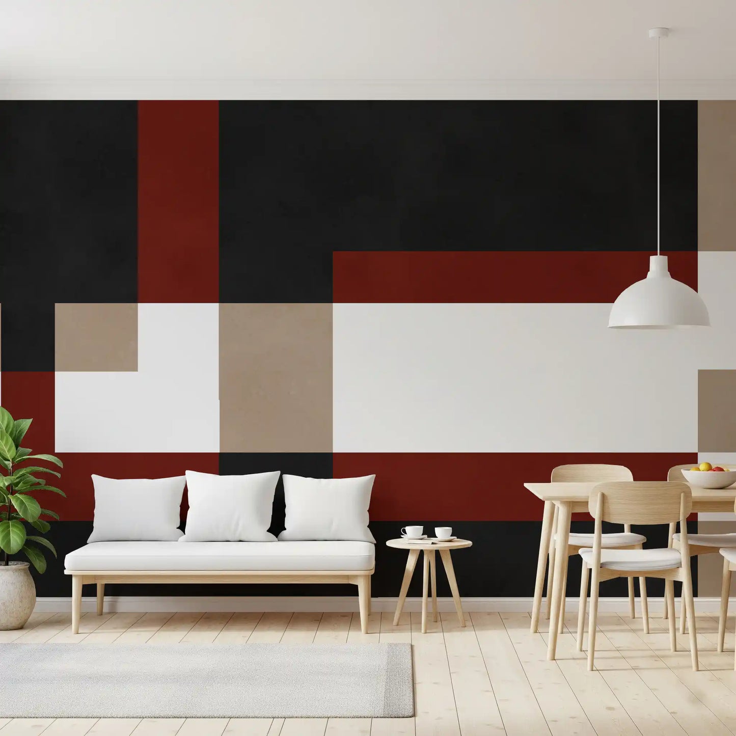 Bold Block Fusion Wall Mural