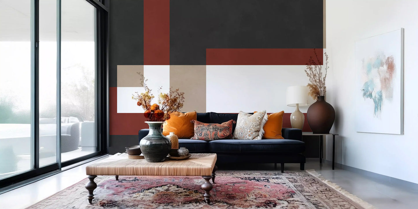 Bold Block Fusion Wall Mural