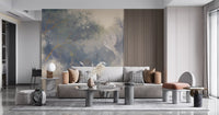 Flying Bird wall mural showing airy branches and watercolor-style garden depth